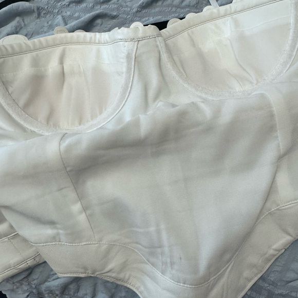Lovers and Friends Nova Faux Leather Bustier in Bone S - Picture 8 of 12